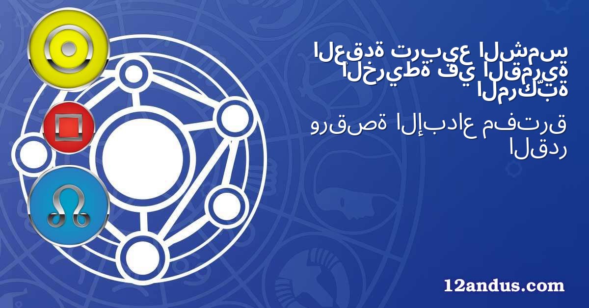 الشمس تربيع العقدة القمرية في الخريطة المركّبة