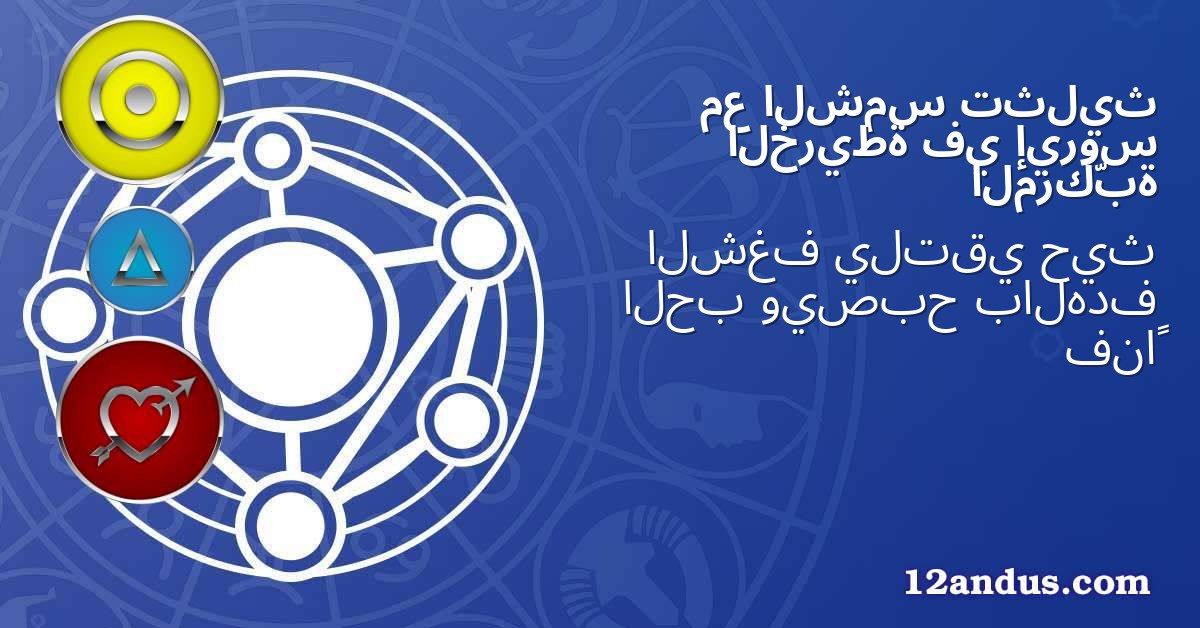 تثليث الشمس مع إيروس في الخريطة المركّبة