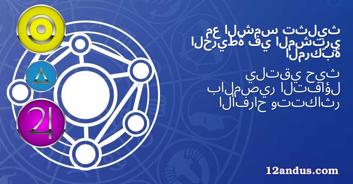 تثليث الشمس مع المشتري في الخريطة المركّبة