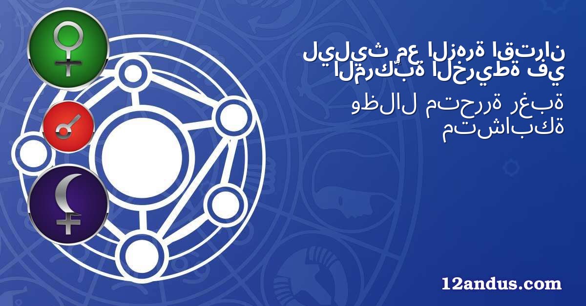 اقتران الزهرة مع ليليث في الخريطة المركّبة