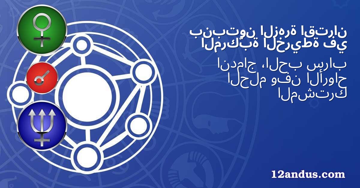 اقتران الزهرة بنبتون في الخريطة المركّبة