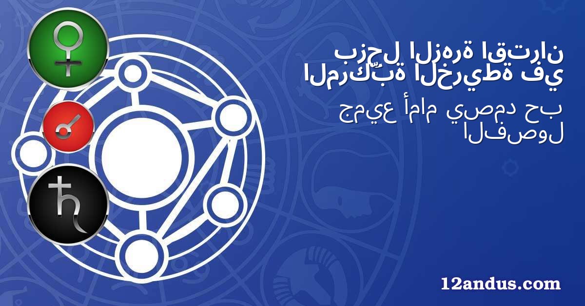اقتران الزهرة بزحل في الخريطة المركّبة