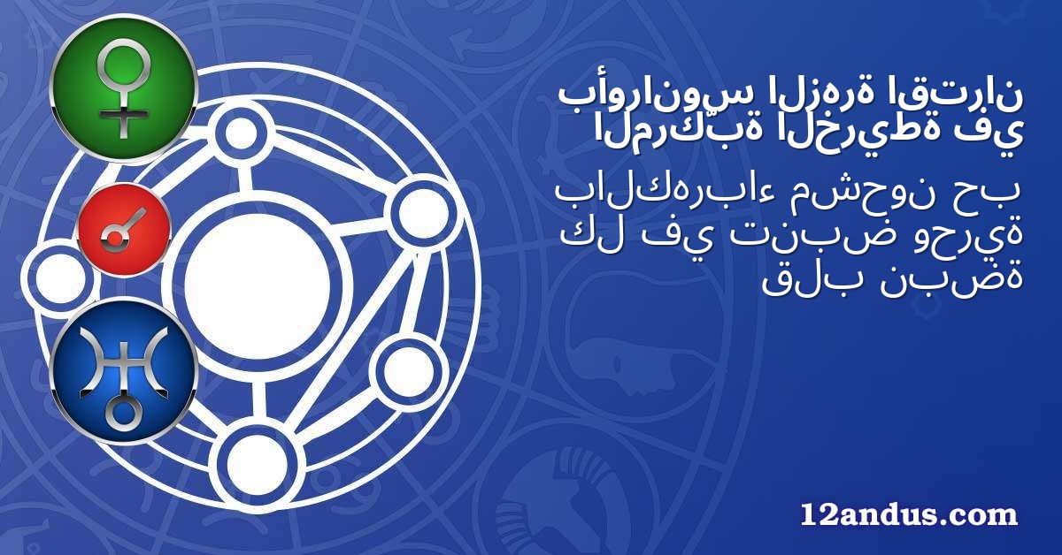 اقتران الزهرة بأورانوس في الخريطة المركّبة