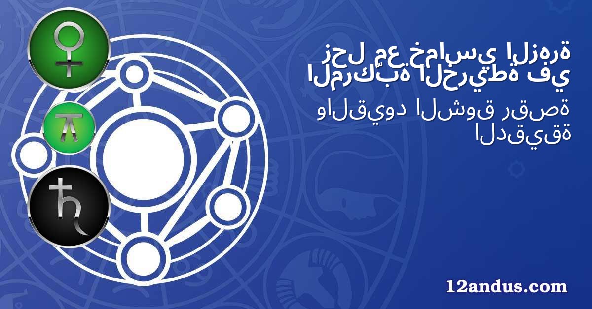 الزهرة خماسي مع زحل في الخريطة المركّبة