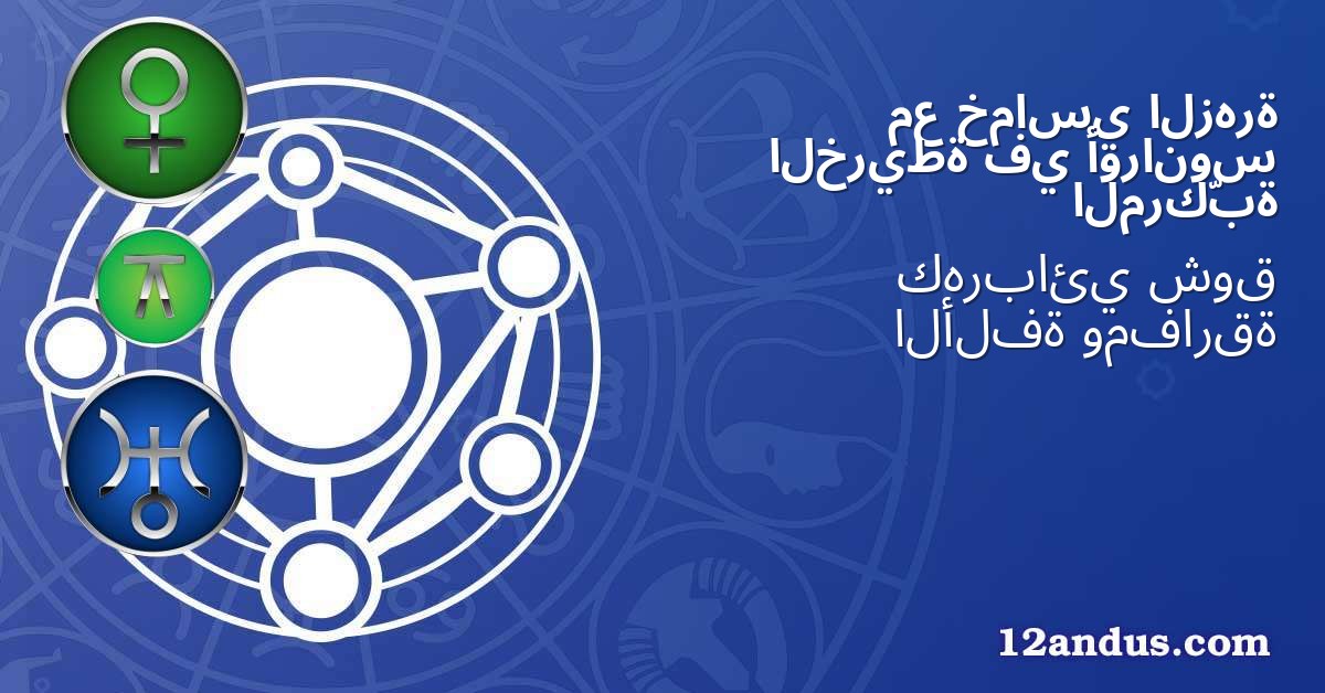 الزهرة خماسي مع أورانوس في الخريطة المركّبة