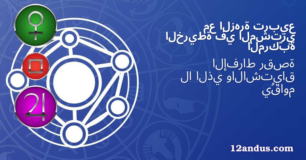 تربيع الزهرة مع المشتري في الخريطة المركّبة