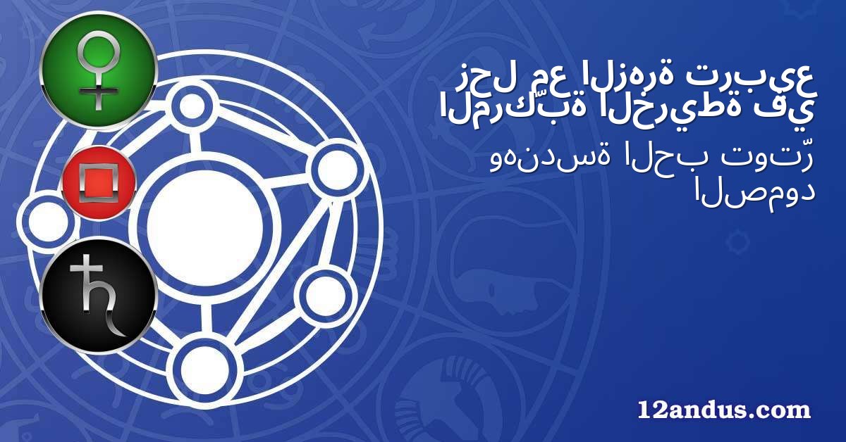 تربيع الزهرة مع زحل في الخريطة المركّبة