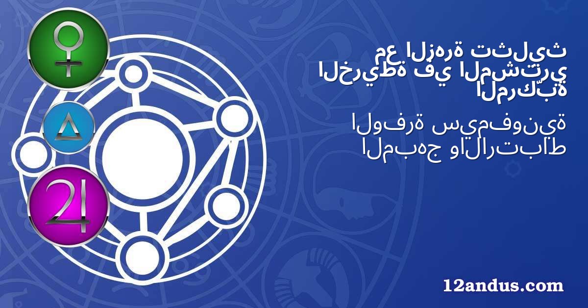 تثليث الزهرة مع المشتري في الخريطة المركّبة