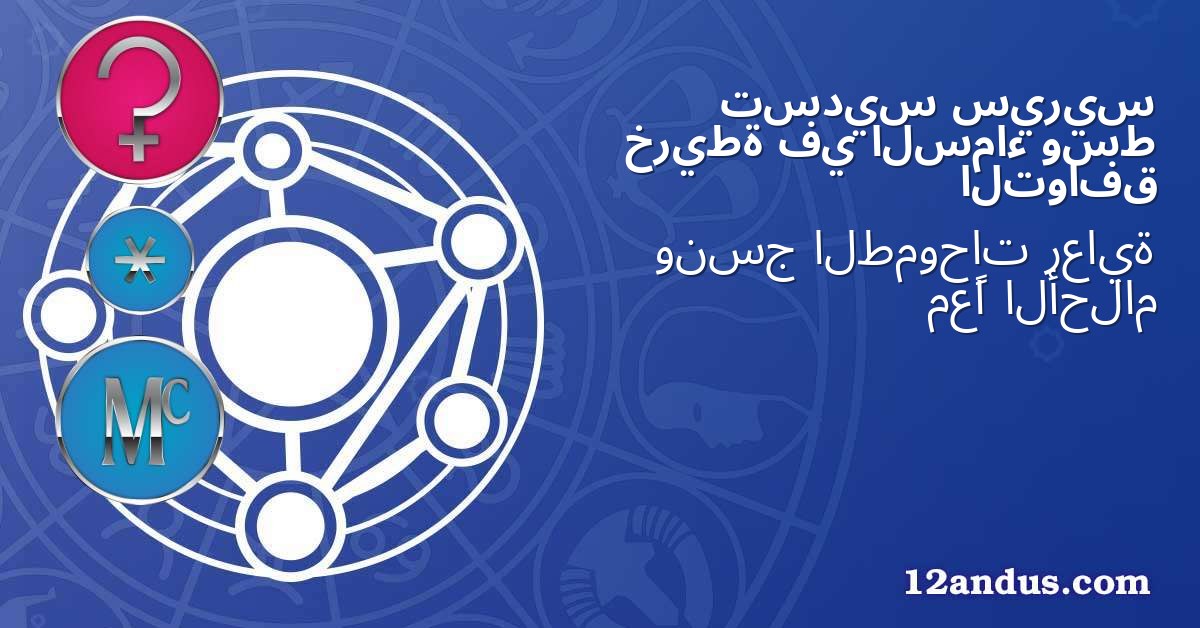 سيريس تسديس وسط السماء في خريطة التوافق