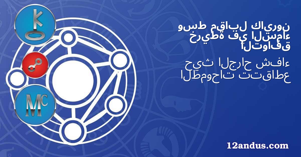 كايرون مقابل وسط السماء في خريطة التوافق