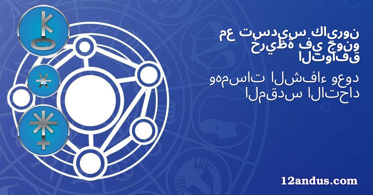 كايرون تسديس مع جونو في خريطة التوافق