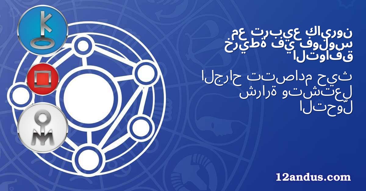 كايرون تربيع مع فولوس في خريطة التوافق