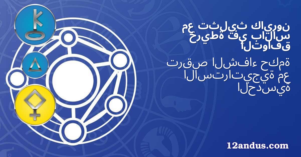 كايرون تثليث مع بالاس في خريطة التوافق
