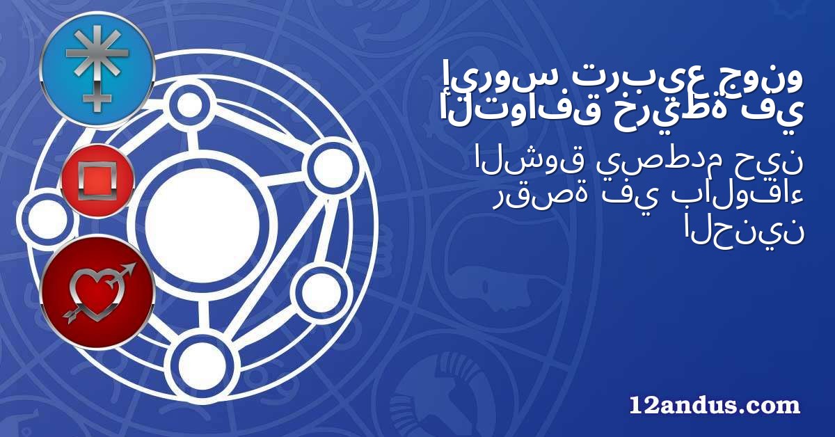 جونو تربيع إيروس في خريطة التوافق