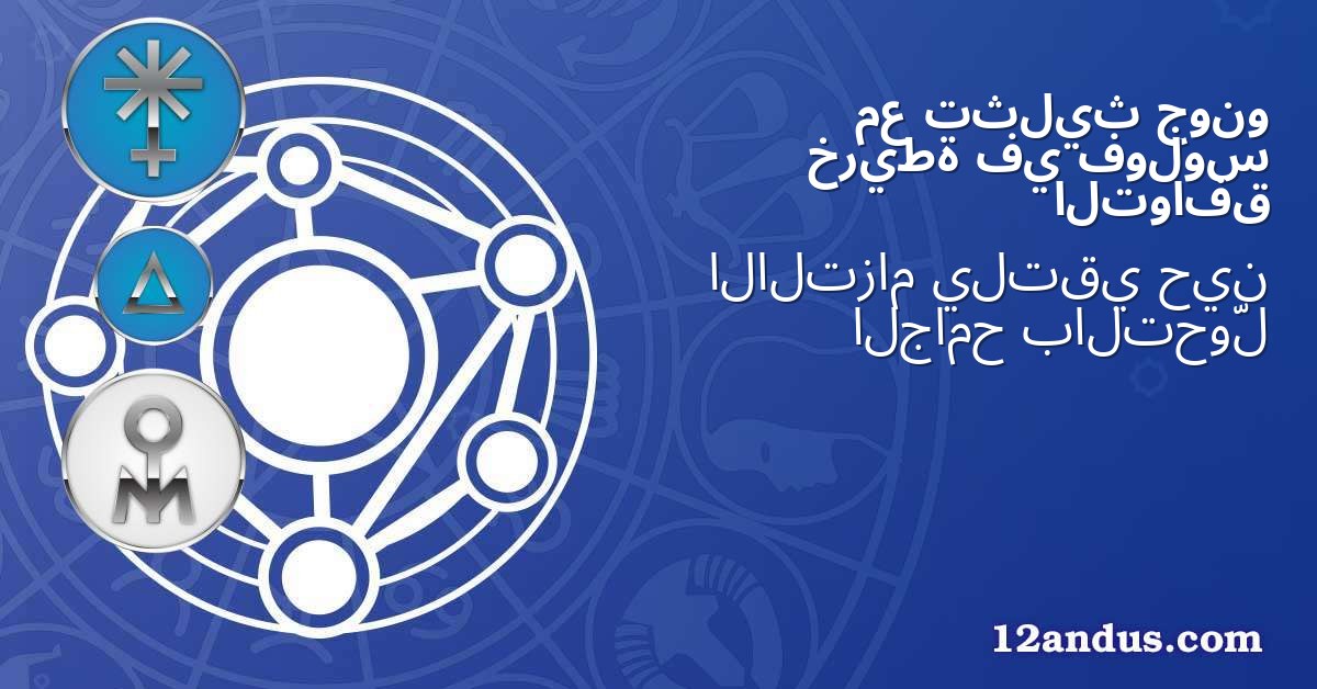 جونو تثليث مع فولوس في خريطة التوافق