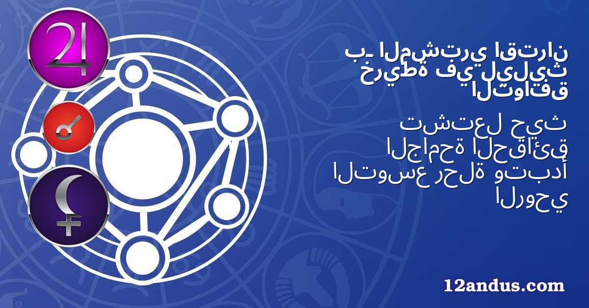 اقتران المشتري بـ ليليث في خريطة التوافق