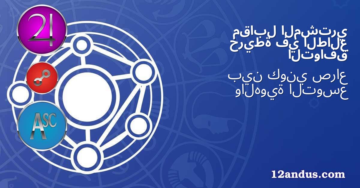 المشتري مقابل الطالع في خريطة التوافق