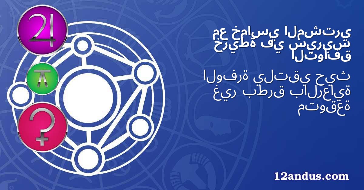 المشتري خماسي مع سيريس في خريطة التوافق