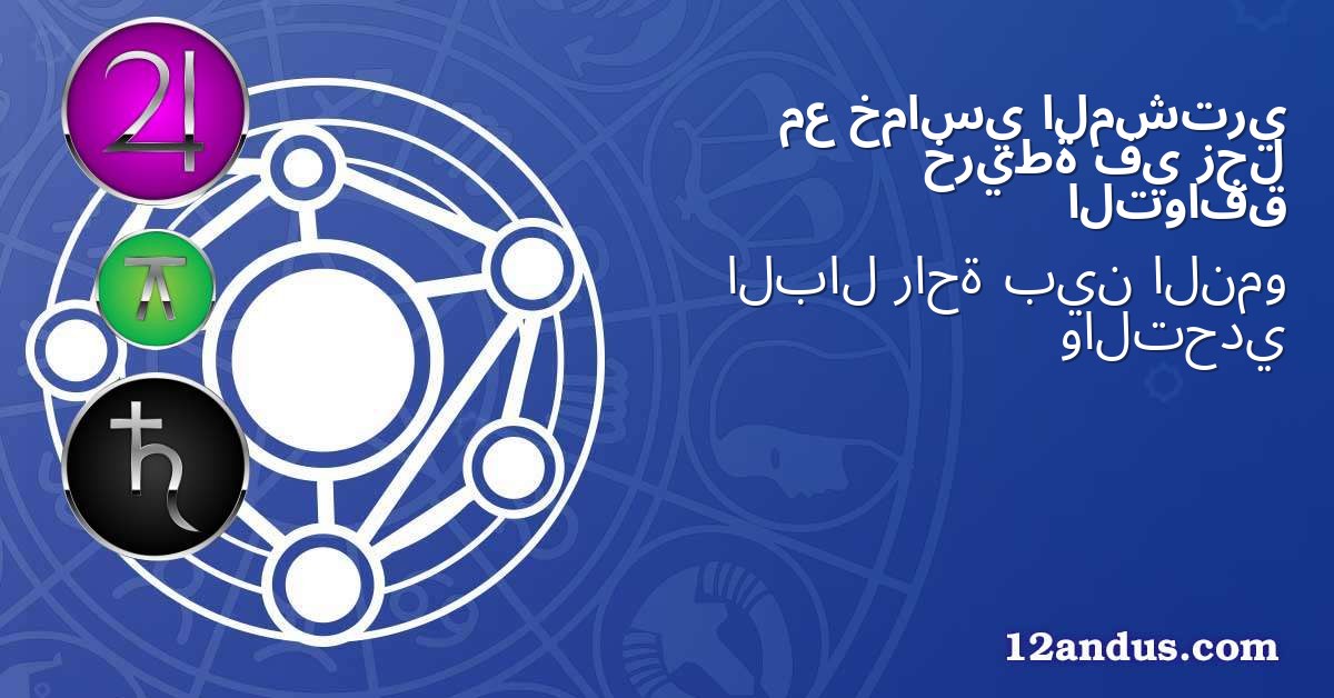 المشتري خماسي مع زحل في خريطة التوافق