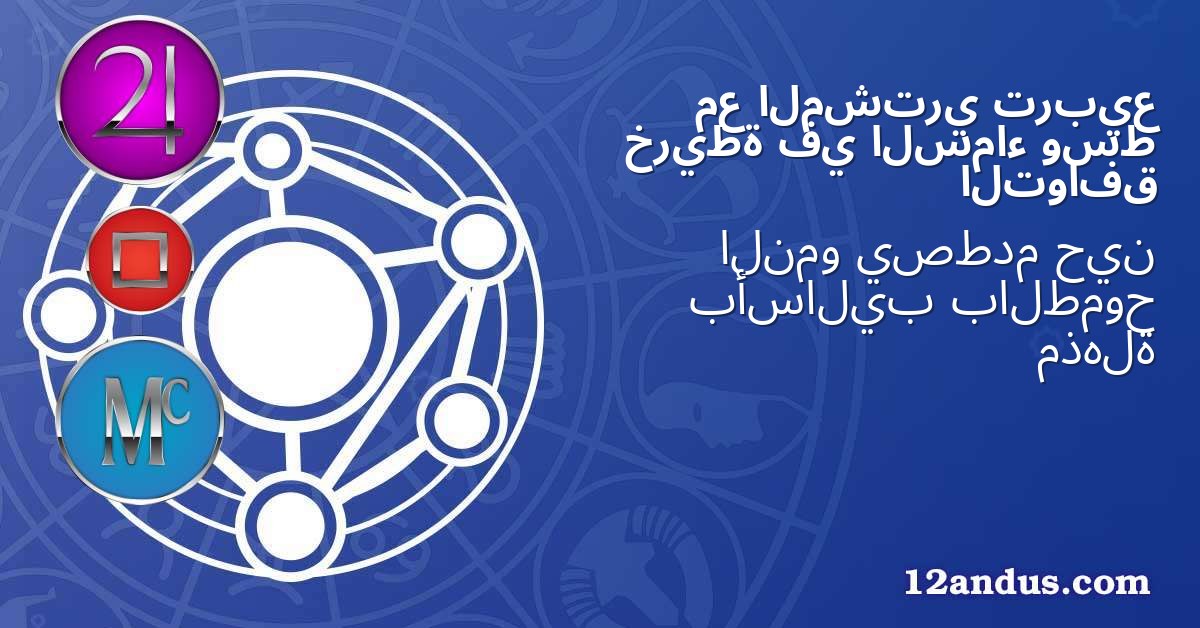 تربيع المشتري مع وسط السماء في خريطة التوافق