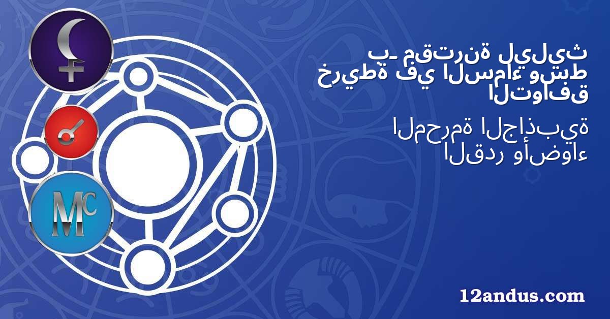 ليليث مقترنة بـ وسط السماء في خريطة التوافق