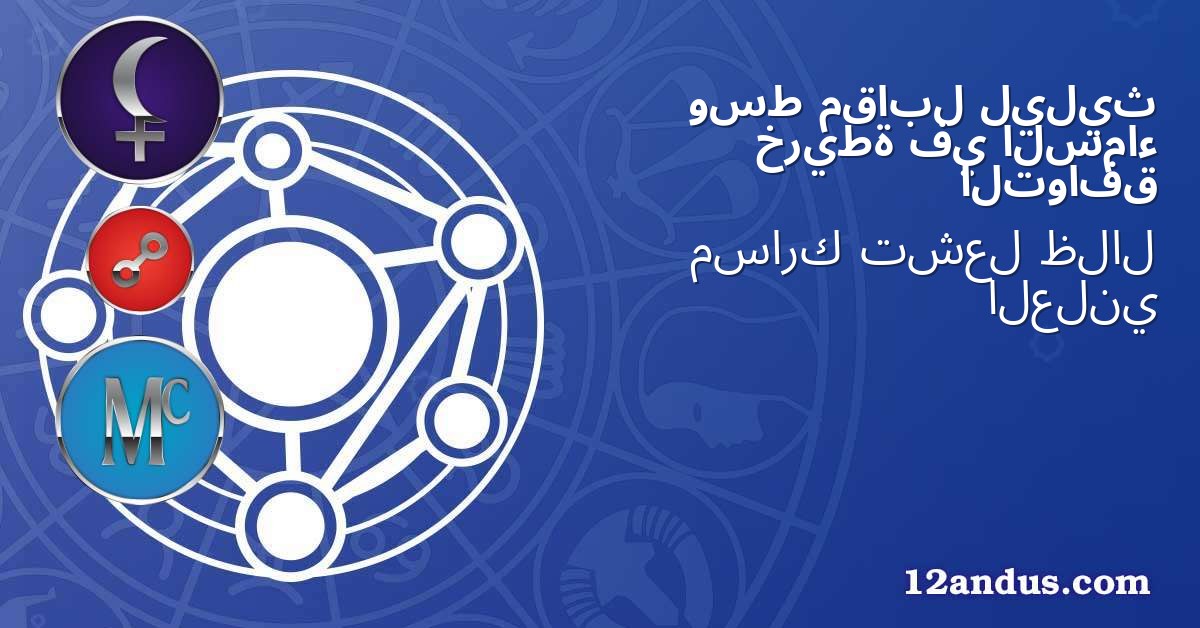 ليليث مقابل وسط السماء في خريطة التوافق
