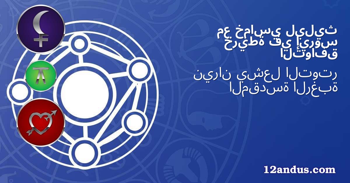 ليليث خماسي مع إيروس في خريطة التوافق