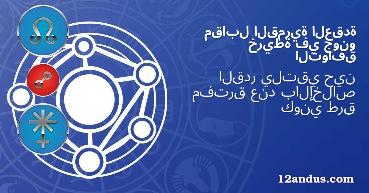 العقدة القمرية مقابل جونو في خريطة التوافق