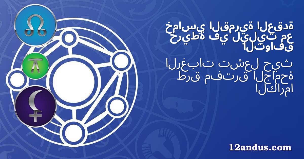 العقدة القمرية خماسي مع ليليث في خريطة التوافق