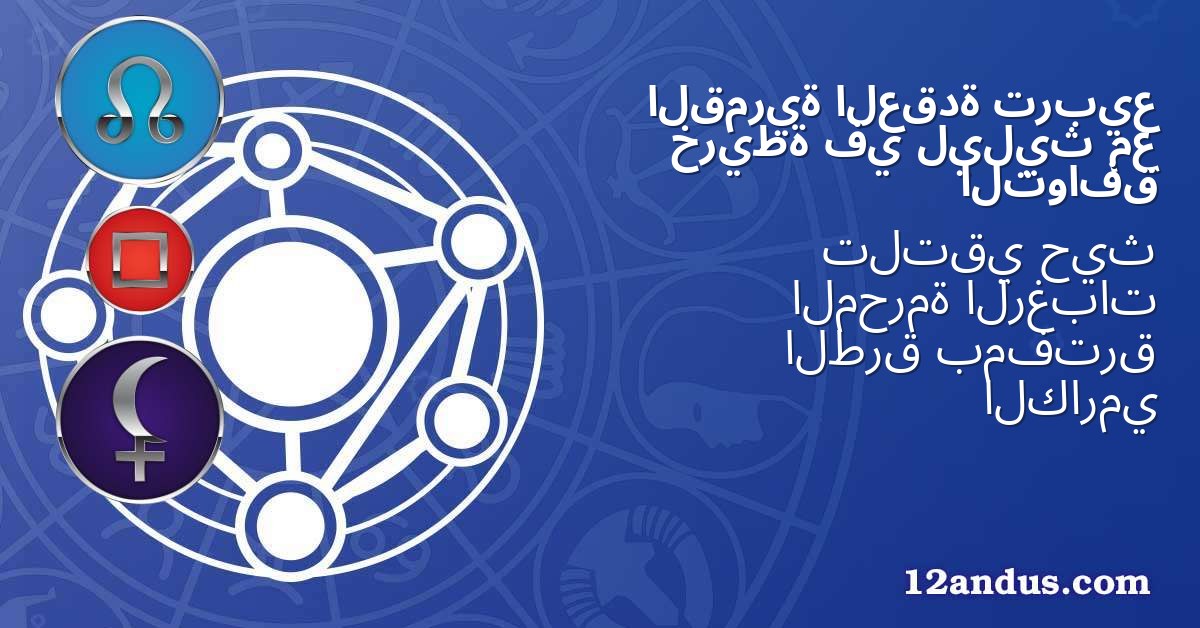 تربيع العقدة القمرية مع ليليث في خريطة التوافق