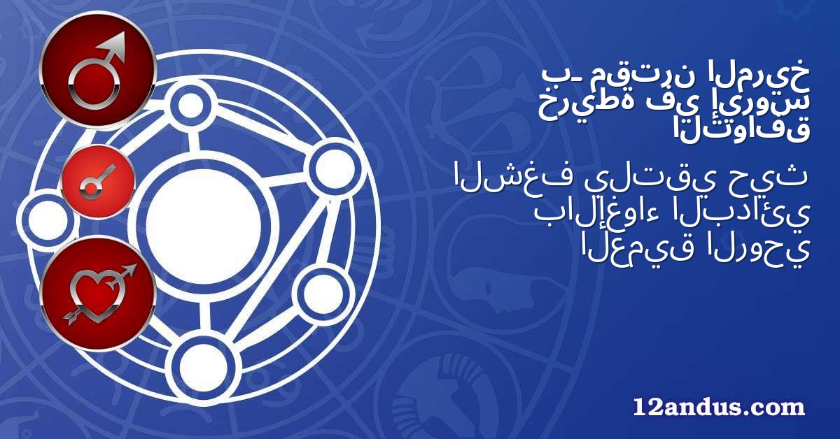 المريخ مقترن بـ إيروس في خريطة التوافق
