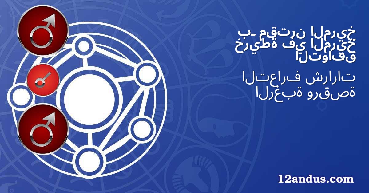 المريخ مقترن بـ المريخ في خريطة التوافق