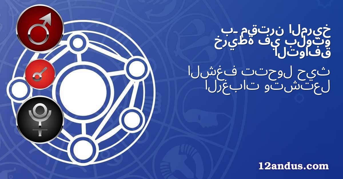 المريخ مقترن بـ بلوتو في خريطة التوافق