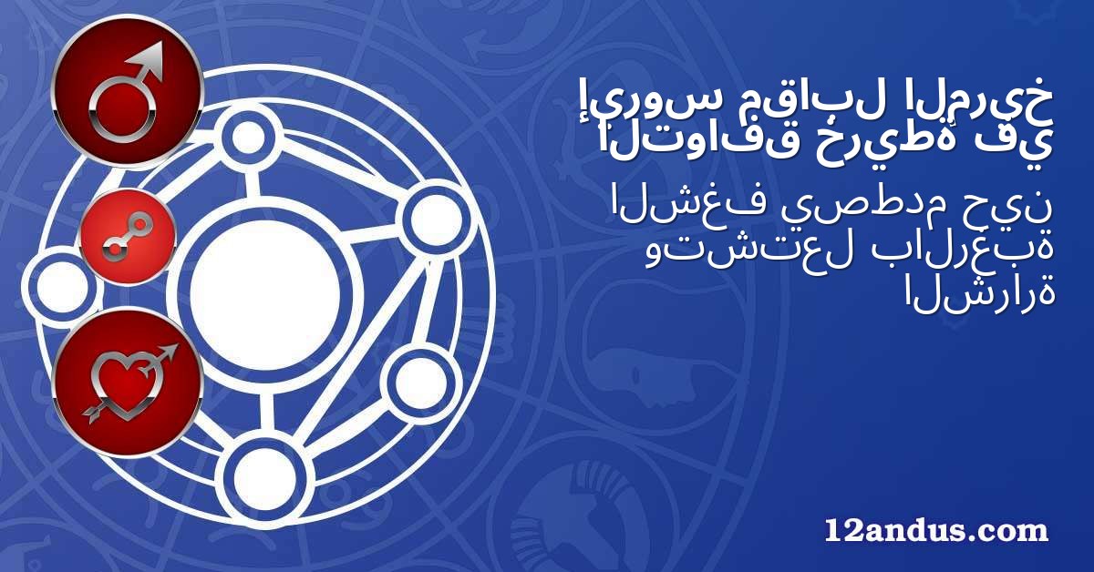 المريخ مقابل إيروس في خريطة التوافق