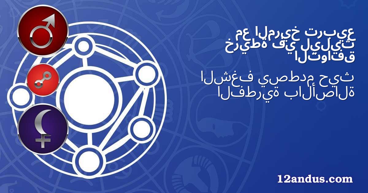 تربيع المريخ مع ليليث في خريطة التوافق