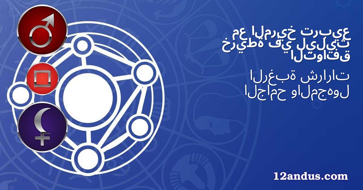 تربيع المريخ مع ليليث في خريطة التوافق