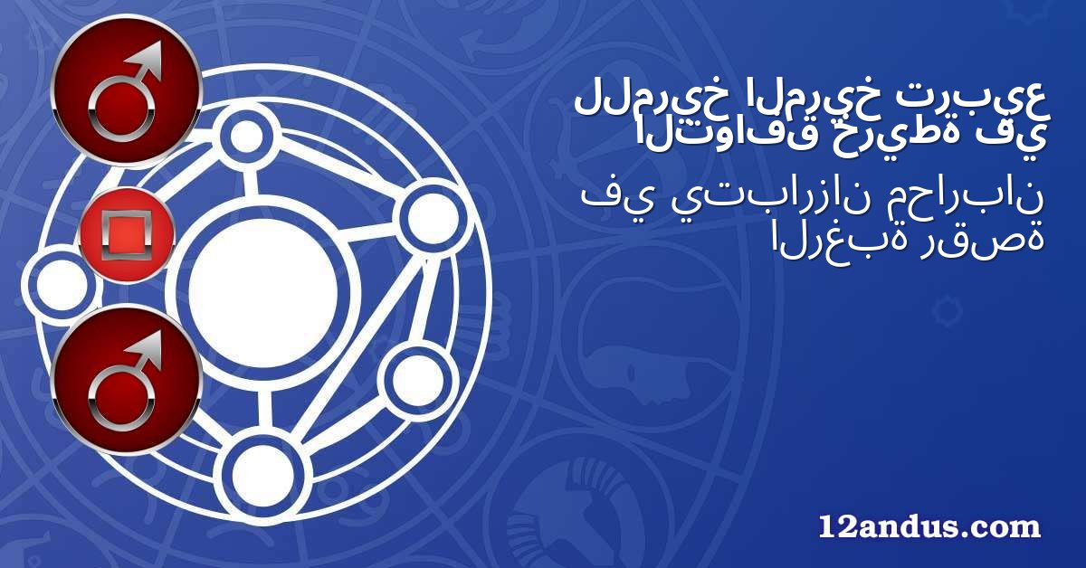 تربيع المريخ للمريخ في خريطة التوافق