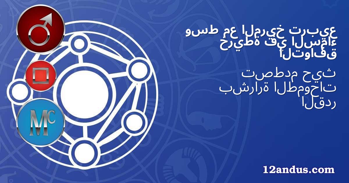 تربيع المريخ مع وسط السماء في خريطة التوافق