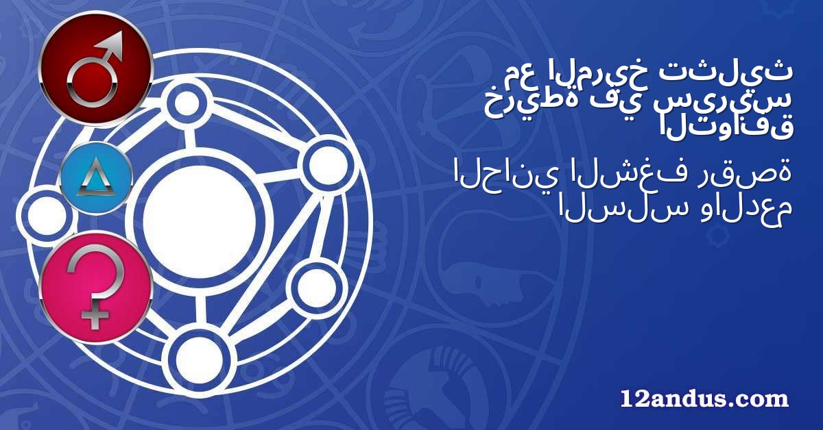 تثليث المريخ مع سيريس في خريطة التوافق