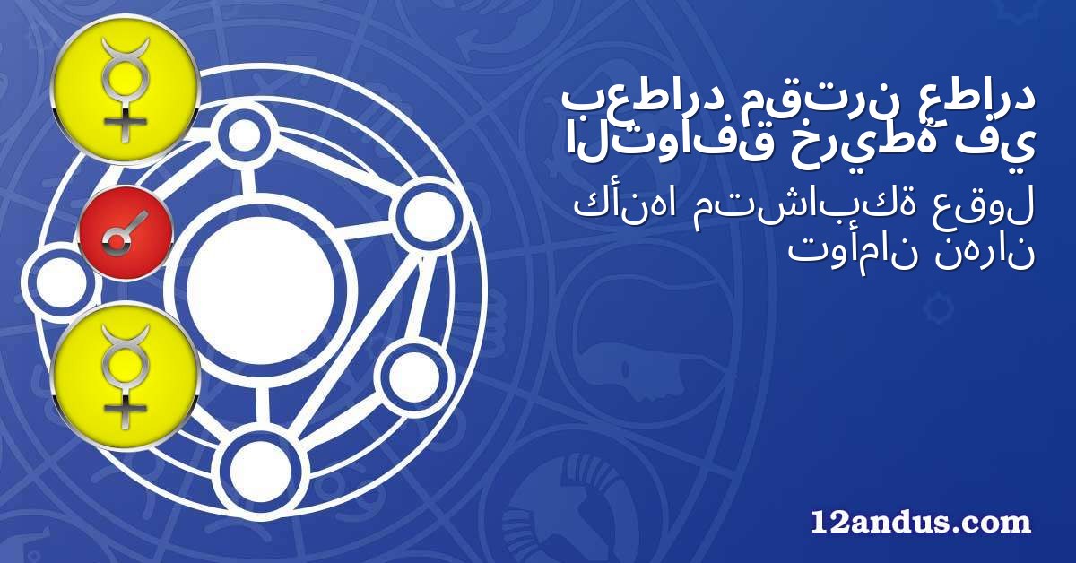 عطارد مقترن بعطارد في خريطة التوافق