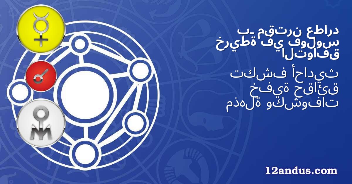عطارد مقترن بـ فولوس في خريطة التوافق