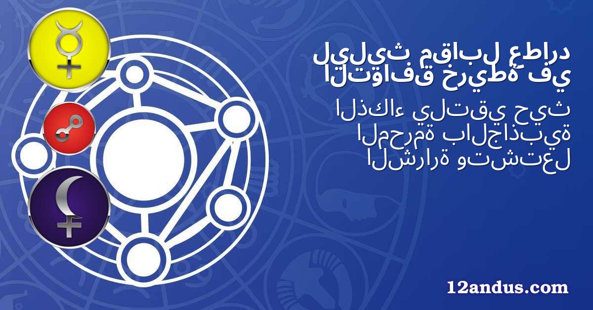 عطارد مقابل ليليث في خريطة التوافق