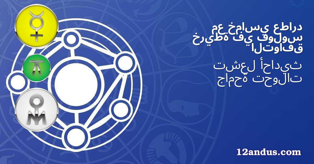 عطارد خماسي مع فولوس في خريطة التوافق