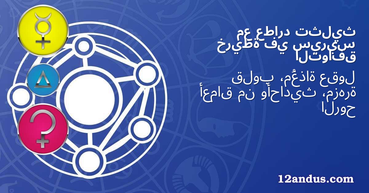 تثليث عطارد مع سيريس في خريطة التوافق