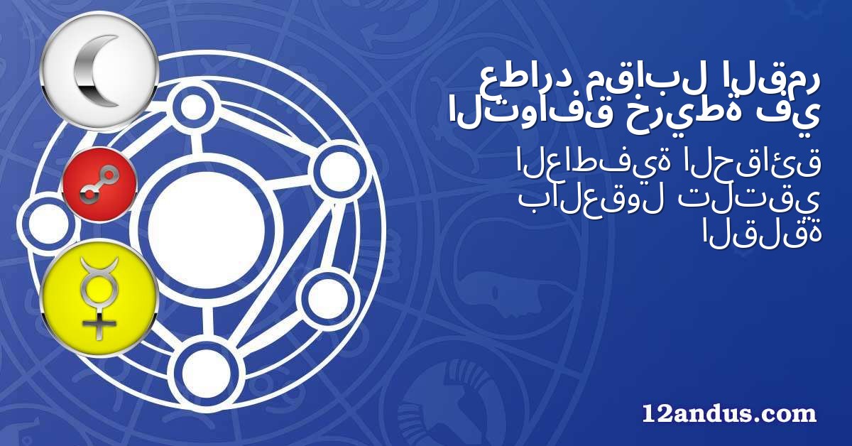 القمر مقابل عطارد في خريطة التوافق