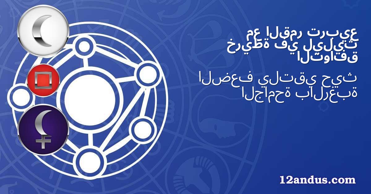 تربيع القمر مع ليليث في خريطة التوافق