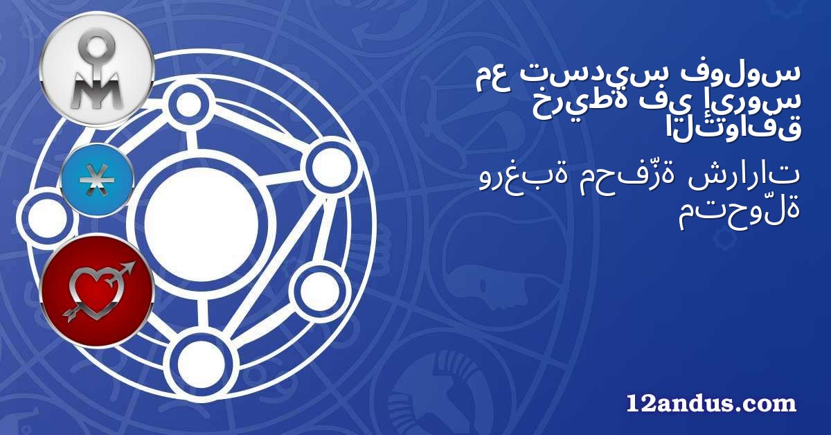 فولوس تسديس مع إيروس في خريطة التوافق