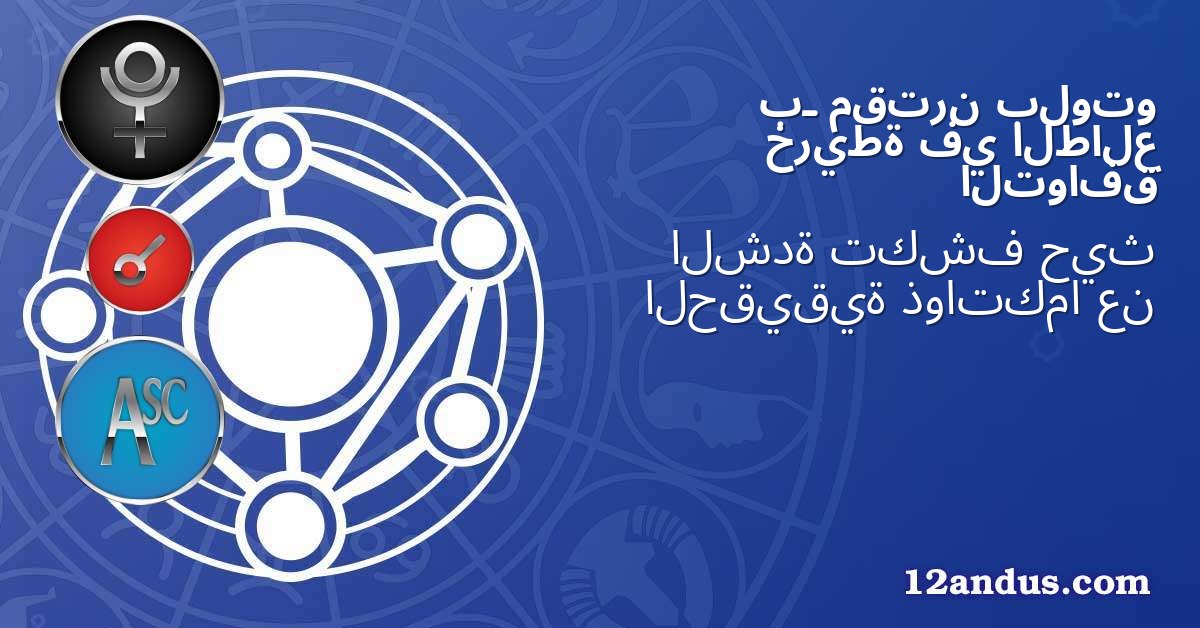 بلوتو مقترن بـ الطالع في خريطة التوافق