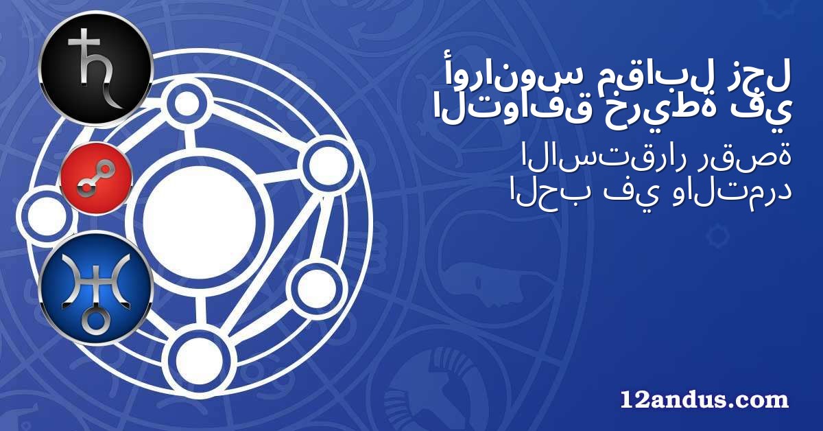 زحل مقابل أورانوس في خريطة التوافق
