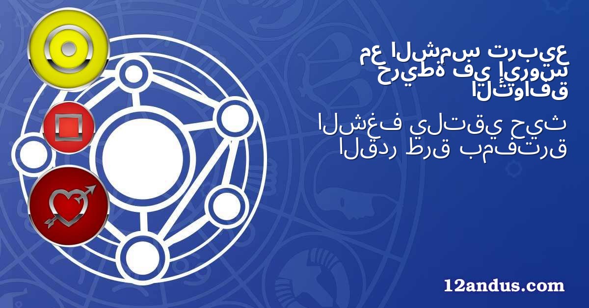 تربيع الشمس مع إيروس في خريطة التوافق